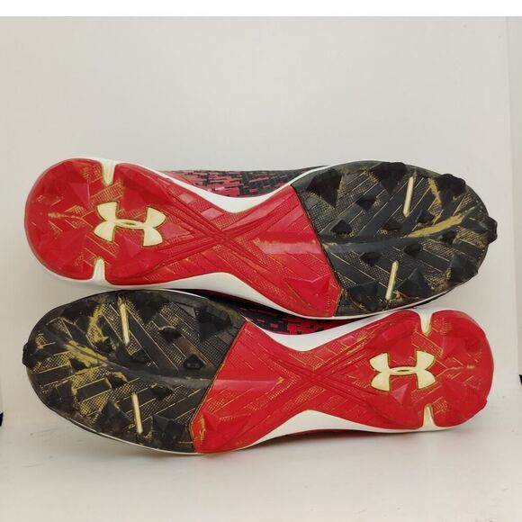 Under Armour Leadoff RM Men's Baseball Cleats - Black/Red - 9.5 - Picture 6 of 7